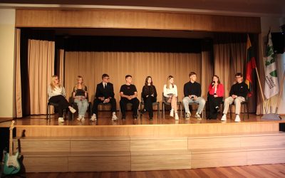 Gimnazijoje praūžė mokyklos prezidento debatai
