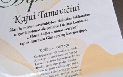Akrostichų konkurso laureatas