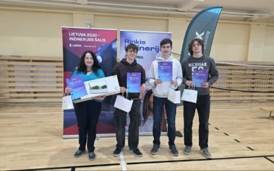 Nacionaliniame jaunųjų inžinierių čempionate „STEAM TEAM 2026“ iškovota II vieta