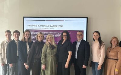 Gimnazistų pranešimas apie dirbtinį intelektą ir muziką tarptautinėje konferencijoje
