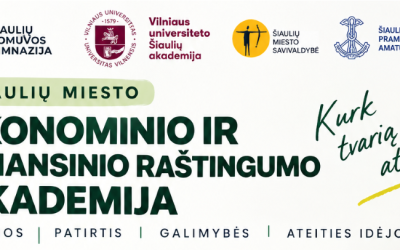Kviečiame į Šiaulių miesto ekonominio ir finansinio raštingumo akademiją!