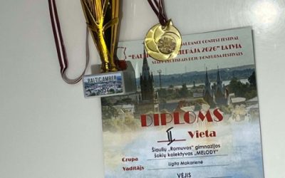 „Melody“ šokėjai tarptautiniame konkurse iškovojo antrąją vietą