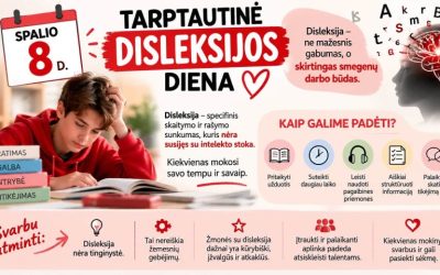 SPALIO 8-OJI – TARPTAUTINĖ DISLEKSIJOS PAŽINIMO DIENA!
